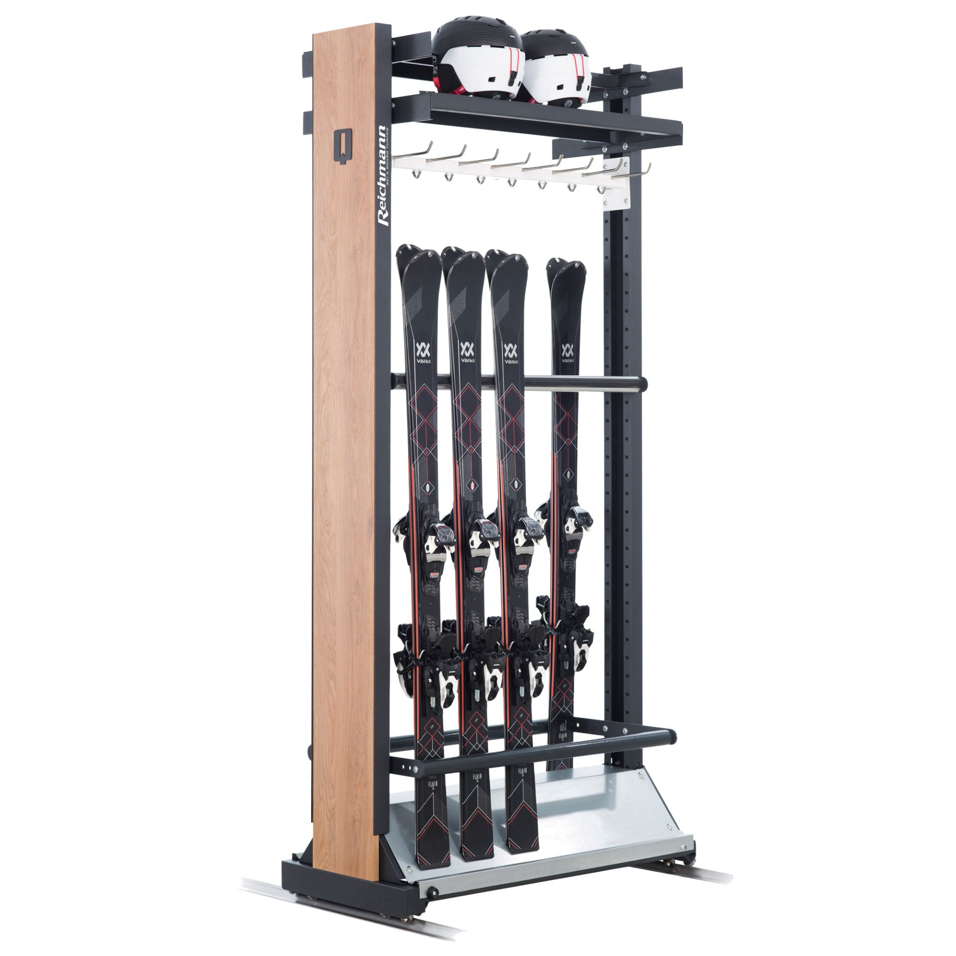 Easy Plus Rack – Universeller Ski und Snowboardständer mit Helmablage